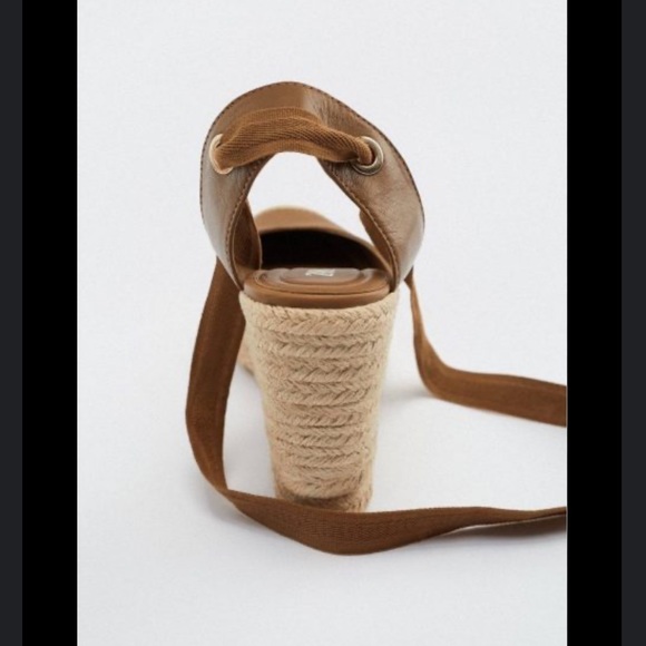 Zara lace up wedge sandals - Picture 13 of 15